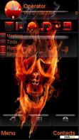 Download mobile theme Fire skull