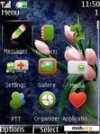 Download mobile theme tulipas clock