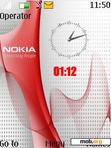 Download mobile theme Nokia red dual