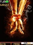 Download mobile theme Fire Love anim