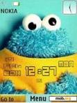 Скачать тему cookie monster clock