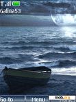 Download mobile theme Night sea swf anim