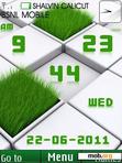 Download mobile theme Grass Clock