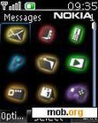 Download mobile theme neon nokia