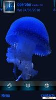 Download mobile theme animated blue jellyfish