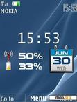 Download mobile theme nokia wave clock