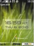 Download mobile theme Grass Clock