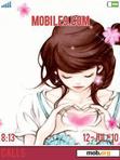 Download mobile theme cute girl