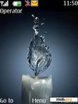 Download mobile theme candlelight water