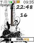 Download mobile theme Guitar Clock