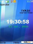 Download mobile theme Nokia Express Clock