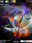 Download mobile theme Neon Flower