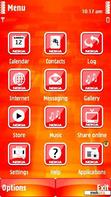 Скачать тему red pattern icons by venky