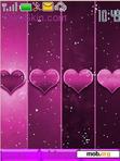 Download mobile theme purple hearts