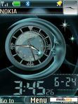 Download mobile theme Moon Dual Clock With New Icons