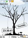 Скачать тему Tree clock