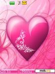 Download mobile theme pink hearts