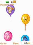 Download mobile theme pooh n friends in balloons