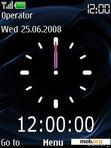 Download mobile theme Duo Clock Dark Blue FL 1.1