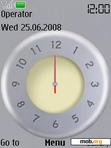 Download mobile theme Clock_Silver Button