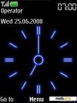 Download mobile theme Neon Clock v.3