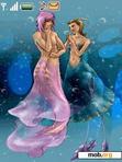 Download mobile theme Mermaids anim