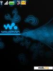 Download mobile theme Walkman Blue Ani