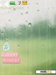 Download mobile theme glass rain.