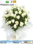 Download mobile theme Bunch of White Roses