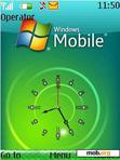 Download mobile theme vista green clock