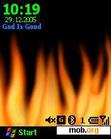 Download mobile theme Red Flame