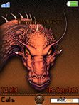 Download mobile theme Celtic Dragon (orange)