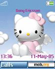 Download mobile theme Kitty on the cloud