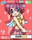 Download mobile theme red girl