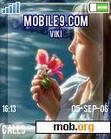Download mobile theme Girls of flowers
