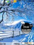 Download mobile theme Winter Clock