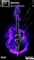 Download mobile theme Purple guitar