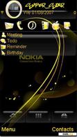 Download mobile theme Gold nokia