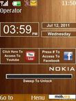 Download mobile theme Nokia Wooden Clock