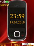 Download mobile theme Nokia 7230 clock anim