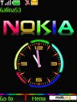 Скачать тему Color nokia clock anim