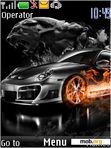 Download mobile theme Burning car