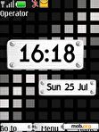 Download mobile theme metal clock animated