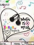 Download mobile theme Love music anim