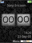 Download mobile theme Floral Clock