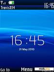 Download mobile theme blue clock