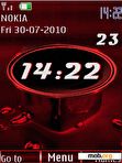 Download mobile theme red clock animated