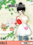 Download mobile theme cute girl