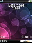 Download mobile theme Purple Bubbles