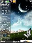 Download mobile theme nature anima clock